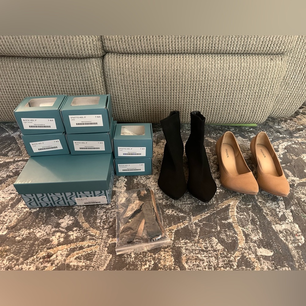 Pashion Footwear Convertible Pump and Bootie Set